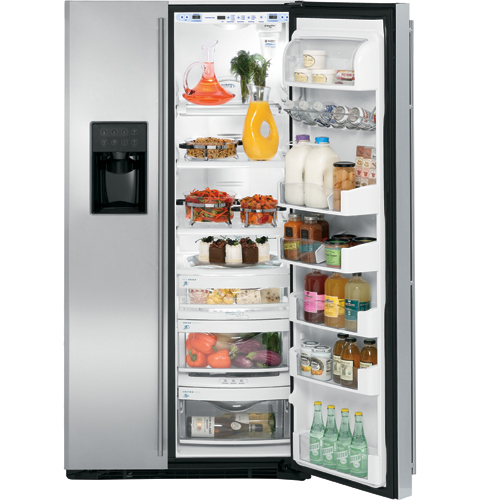 فنون توزيع الطعام فى الثلاجة Ge-monogram-free-standing-side-by-side-refrigerator1